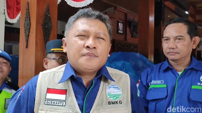 Deputi  Bidang Meteorologi BMKG Guswanto di Pendopo Kabupaten Trenggalek