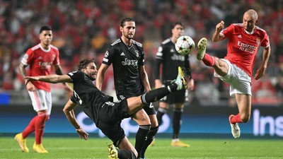 Ditaklukkan Benfica, Juventus Tersingkir dari Liga Champions