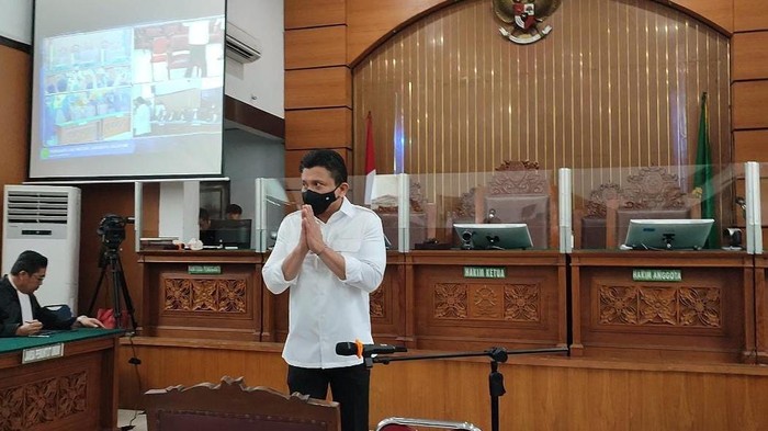 Ferdy Sambo di pengadilan (Wilda-detikcom)