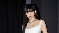 Dalam foto baru yang diunggah di Instagram, Lisa tampil mengenakan gaun putih panjang. Foto: (dok. Instagram @lalalalisa_m)