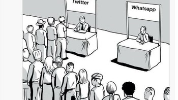 Pengguna WhatsApp ramai-ramai ke Twitter saat layanan bermasalah. Foto: Twitter