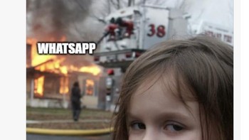 Ekspresi Twitter saat WhatsApp down. Foto: Twitter