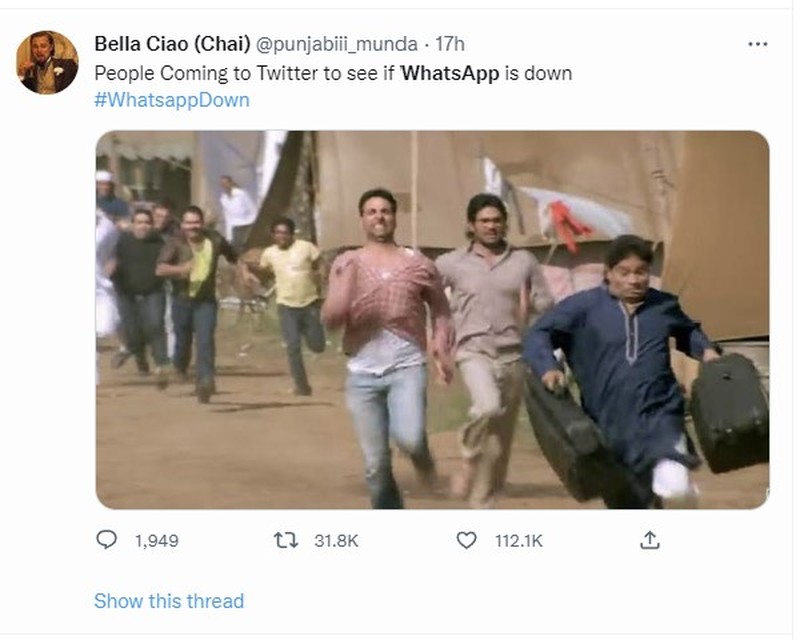 Meme WhatsApp Down