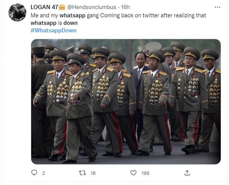 Meme WhatsApp Down