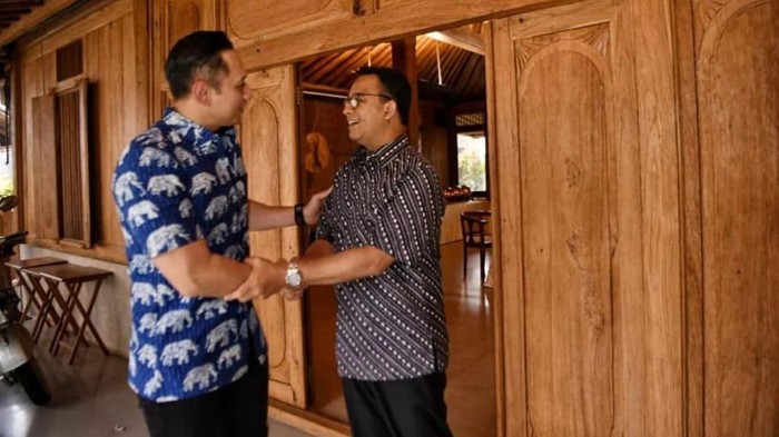 Momen Anies diskusi dengan AHY