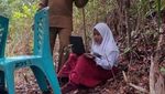 Lika-liku Perjuangan Siswa SD Lingga Ujian ANBK di Tengah Hutan
