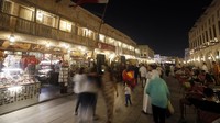 Pasar Souq Waqif merupakan salah satu tempat wisata belanja terpenting di kota Doha jelang Piala Dunia 2022 di Qatar.