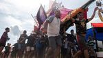 Warna-warni Kapal di Takalar Meriahkan Perayaan Maulid Nabi