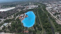 Dari Argentina, ada kolam renang Balneario Carlos Xamena. Lokasinya berada di kota Salta. Luas kolam ini mencapai 26.199 meter persegi. Kolam ini menempati posisi ke-5.Dok. municipaldadsalta.gob.ar