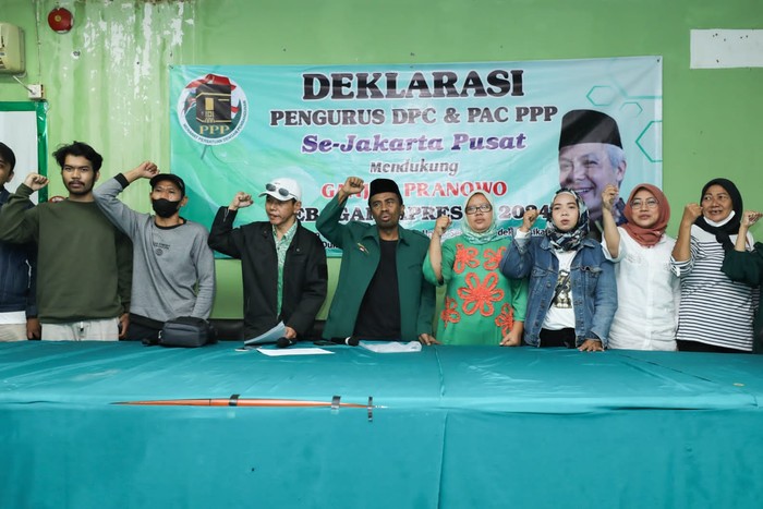 DPC PPP Jakarta Pusat Deklarasi Dukung Ganjar Nyapres 2024
