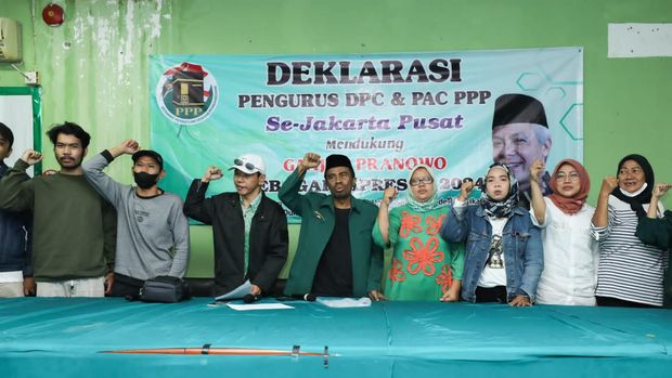 DPC PPP Jakarta Pusat Deklarasi Dukung Ganjar Nyapres 2024