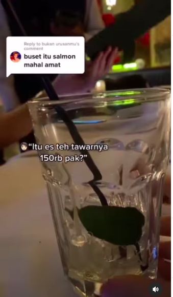 Es teh tawar Rp 150.000