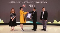 Sertifikat ISO 9001:2015 yang diraih KCG dikeluarkan oleh British Standard Institution (BSI) Group Indonesia, sedangkan  ISO 27001:2013 oleh SGS Indonesia.