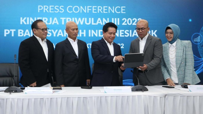 Bank Syariah Indonesia gelar paparan kinerja kuartal III/2022 di Jakarta, Kamis (27/10). BSI berhasil mencatatkan pertumbuhan kinerja 42% secara year on year (YoY).