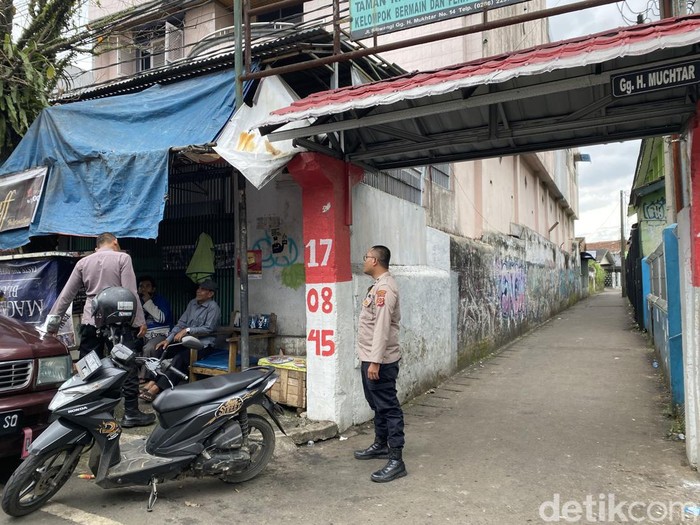 Lokasi para siswa di Sukabumi diduga tawuran.