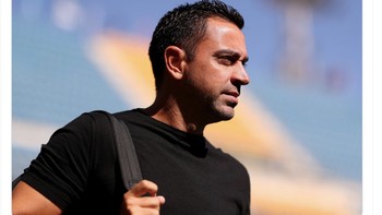 Sejak Xavi tiba di Barcelona, mereka baru menang 1 dari 7 kali bertanding di Liga Champions. Foto: Twitter