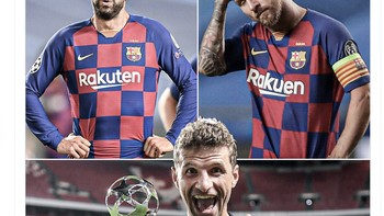 Bayern Munich begitu perkasa jika melawan Barcelona, di mana sudah menang 6 kali berurutan. Foto: Twitter