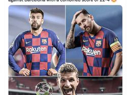 Meme Kocak Barcelona Dilempar Bayern Munich ke Europa League