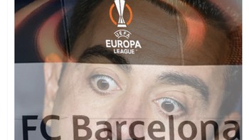 Barcelona kembali terlempar ke Europa League. Foto: Twitter
