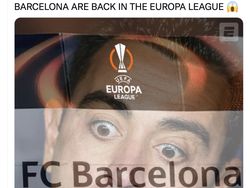 Meme Kocak Barcelona Dilempar Bayern Munich ke Europa League