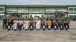 Momen Prabowo Serahkan Dua Helikopter Bell ke TNI AD