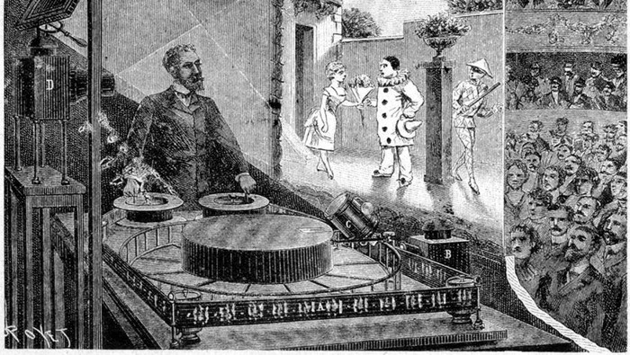 Penapilan perdana animasi buatan Reynaud  Theatre Optique di Paris 1892.