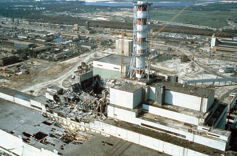 CHERNOBYL, UKRAINE, USSR - MAY 1986: Chernobyl nuclear power plant a few weeks after the disaster. Chernobyl, Ukraine, USSR, May 1986.  (Photo by Igor Kostin/Laski Diffusion/Getty Images)