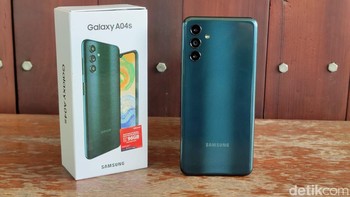 Samsung menjual Galaxy A04s seharga Rp 2,1 juta. Foto: Adi Fida Rahman/detikINET