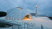 Dari Kroasia ada masjid unik yang sangat futuristik. Namanya Masjid Islamic Center Rijeka. Dok.www.archnet.org
