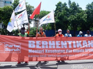 Partai Buruh Demo Tuntut Ada Tim Pencari Fakta Kasus Gagal Ginjal Akut