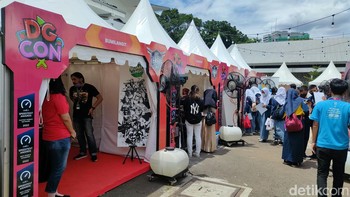 Acaranya di gelar secara hybrid, sehingga bisa dinikmati offline dan online. Foto: (Panji Saputro/detikINET).