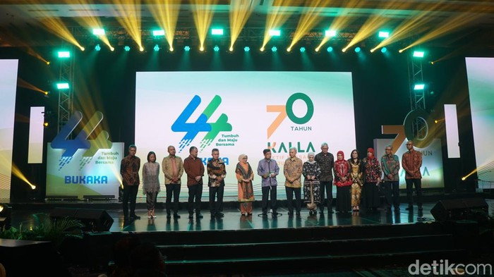 Jusuf Kalla menggelar makan malam spesial dalam menyambut hari ulang tahun ke 70 bisnis Kalla Group yang berlangsung di Jakarta, Jumat (28/10/2022).