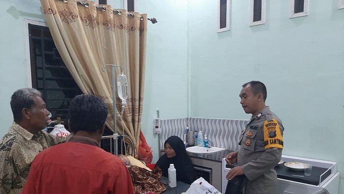 Kondisi korban saat dicek polisi ke tempat mereka dirawat (Foto: Istimewa)