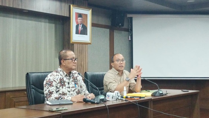 Konferensi pers di Kemenkop UKM (Karin-detikcom)