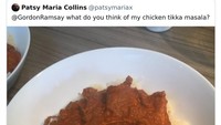 Memasak Chicken Tikka Masala pertama kalinya, netizen ini dengan percaya diri meminta penilaian Gordon Ramsay. Tak disangka hidangan ini disebut sebagai Chicken Shitta (kotoran) Masala. Foto: Bored Panda