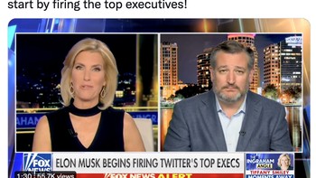 Senator Ted Cruz mendukung Elon Musk jadi pemilik Twitter, bahkan ia senang para petinggi Twitter dipecat. Tentu demikian karena Cruz adalah kolega Donald Trump yang akun-nya dicekal Twitter. Foto: Twitter