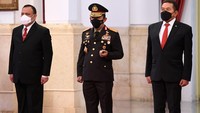 Sejumlah pejabat hadir dalam acara ini. Mereka di antaranya Ketua KPK Firli Bahuri, Kapolri Jenderal Listyo Sigit Prabowo, dan Jaksa Agung St Burhanuddin.