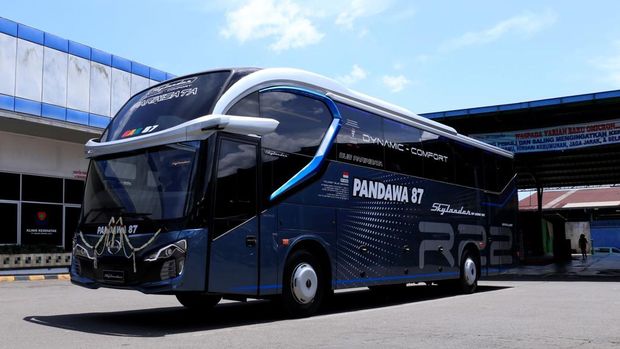 PO Pandawa 87 rilis bus baru pakai sasis Hino dan bodi New Armada Skylander R22