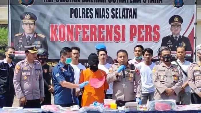 Polisi memaparkan kasus pembunuhan ASD di Nias Selatan