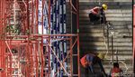 Progres Terkini Pembangunan Halte LRT Jabodebek di Jl Rasuna Said