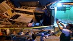 Rumah Ambruk Tergerus Aliran Sungai di Denpasar