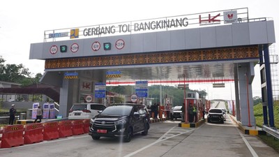 Potret Jalan Tol Pekanbaru-Bangkinang yang Masih Tahap Uji Coba