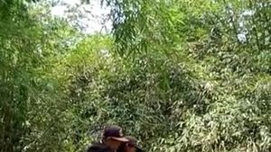 Potret Warga Yehembang Kauh Jembrana Gendong Lansia Lintasi Jembatan