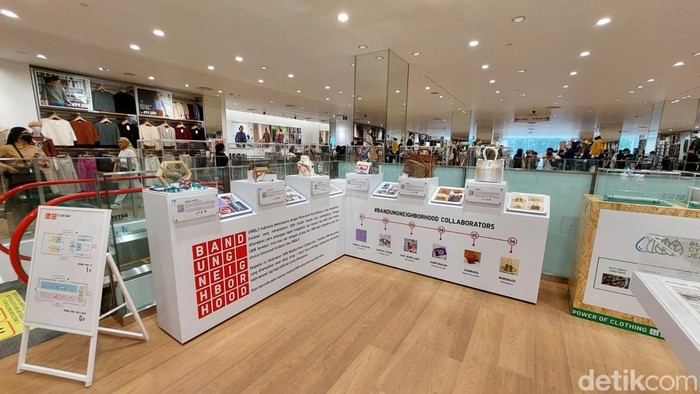 Area produk UMKM di UNIQLO Heritage Bandung.
