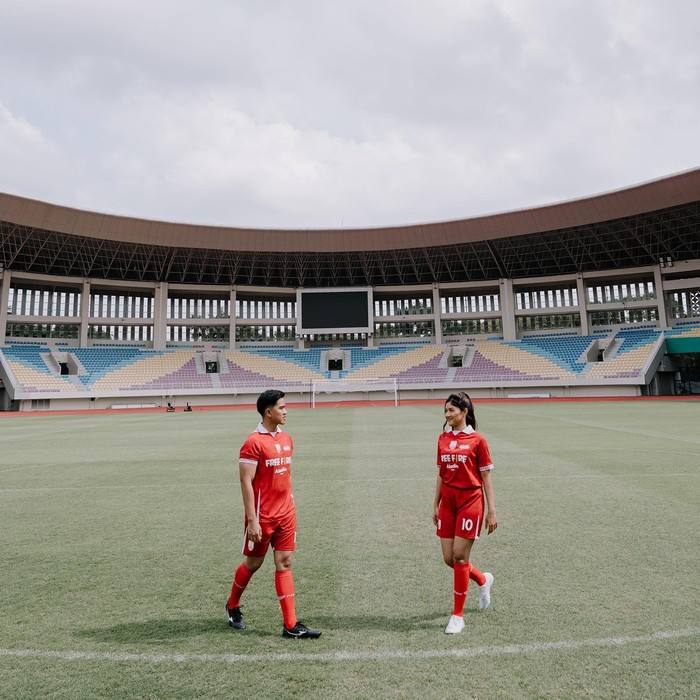 Foto prewedding Erina Gudono dan Kaesang Pangarep.