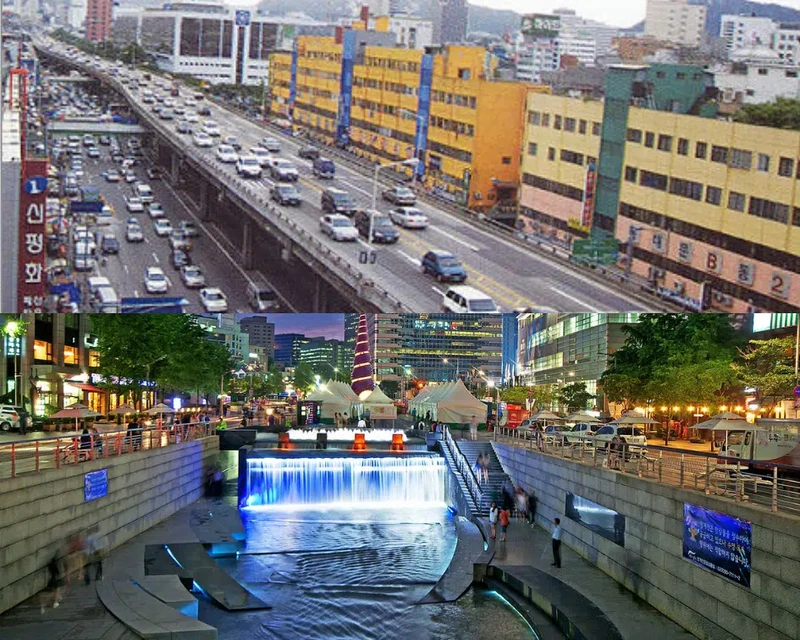 Foto dulu dan sekarang kota di dunia