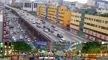 Cheonggyechen, Korea Selatan dulu dan sekarang,   Foto: architecturendesign
