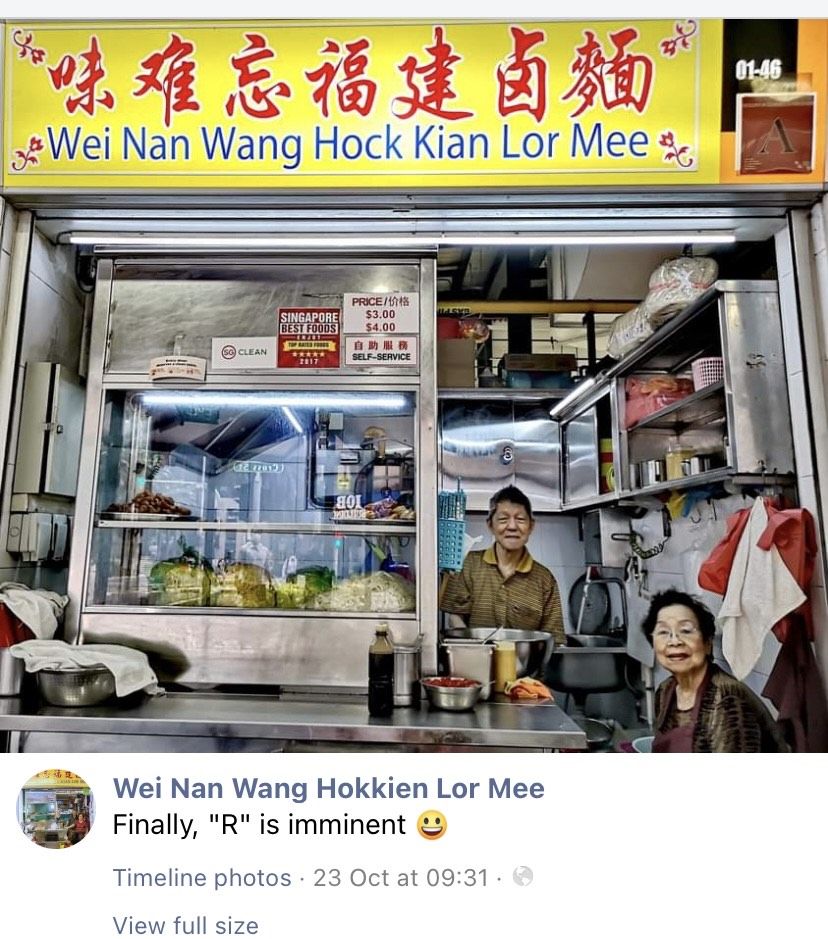 Gerai mie legendaris di Singapura tutup