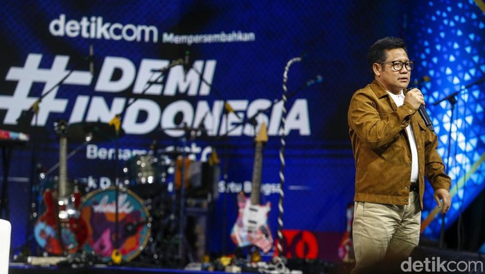 Menkeu Sri Mulyani, Menteri BUMN Erick Thohir, Menkes Budi Gunadi Sadikin dan Wakil Ketua DPR RI Muhaimin Iskandar jadi pembicara di #DemiIndonesia. Begini momennya.
