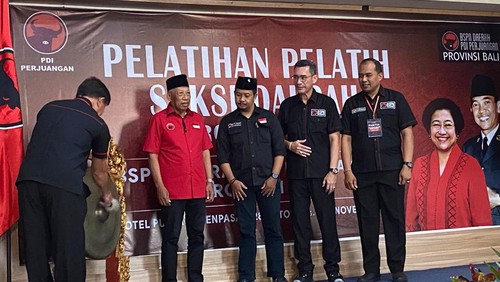 Pelatihan Pelatih Saksi Daerah PDIP di Denpasar, Sabtu (29/10/2022).